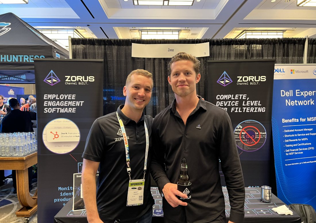Chris Keith with Brett Cheloff at a ConnectWise event